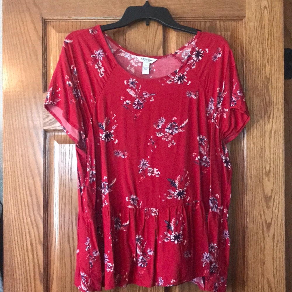 Red Floral Shirt